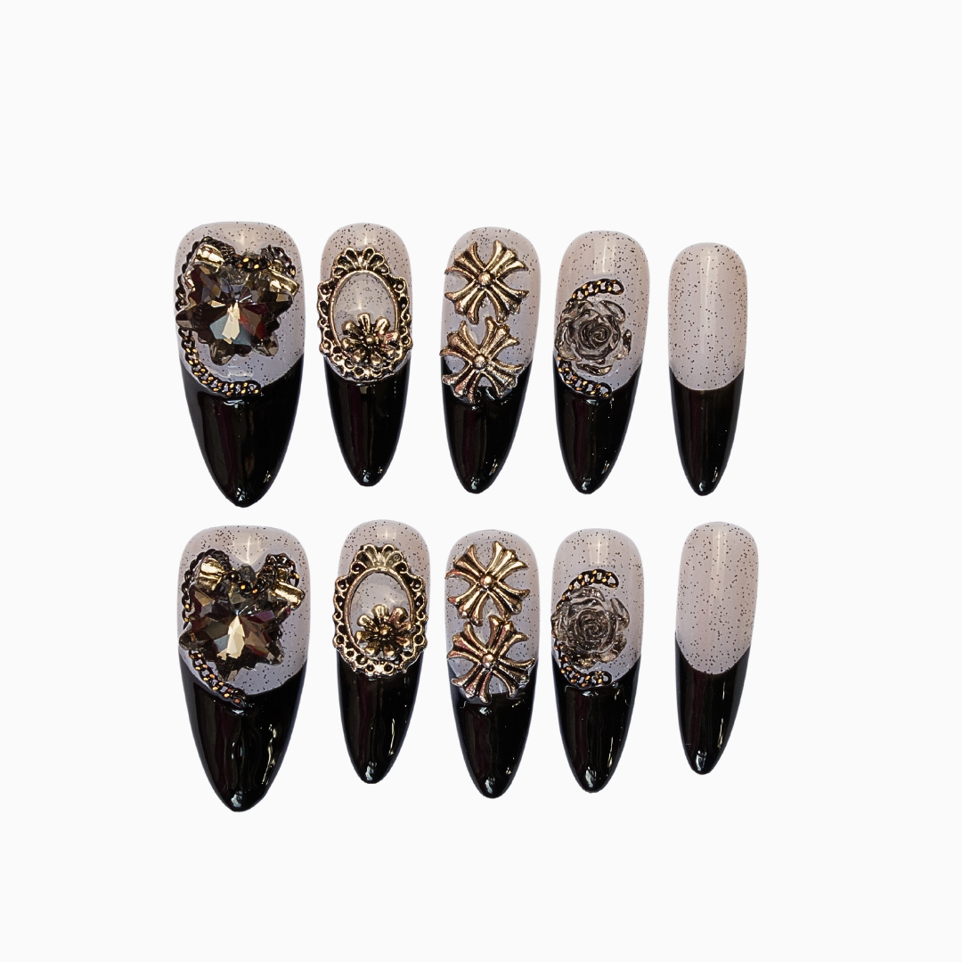 Midnight Glamour Nails