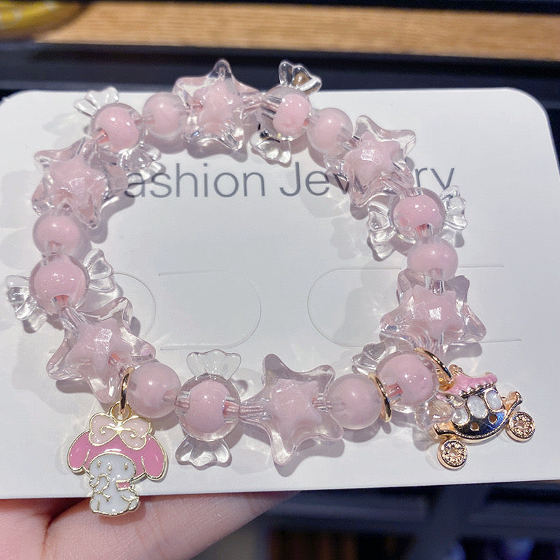 Pink Cinnamon Roll Bracelet