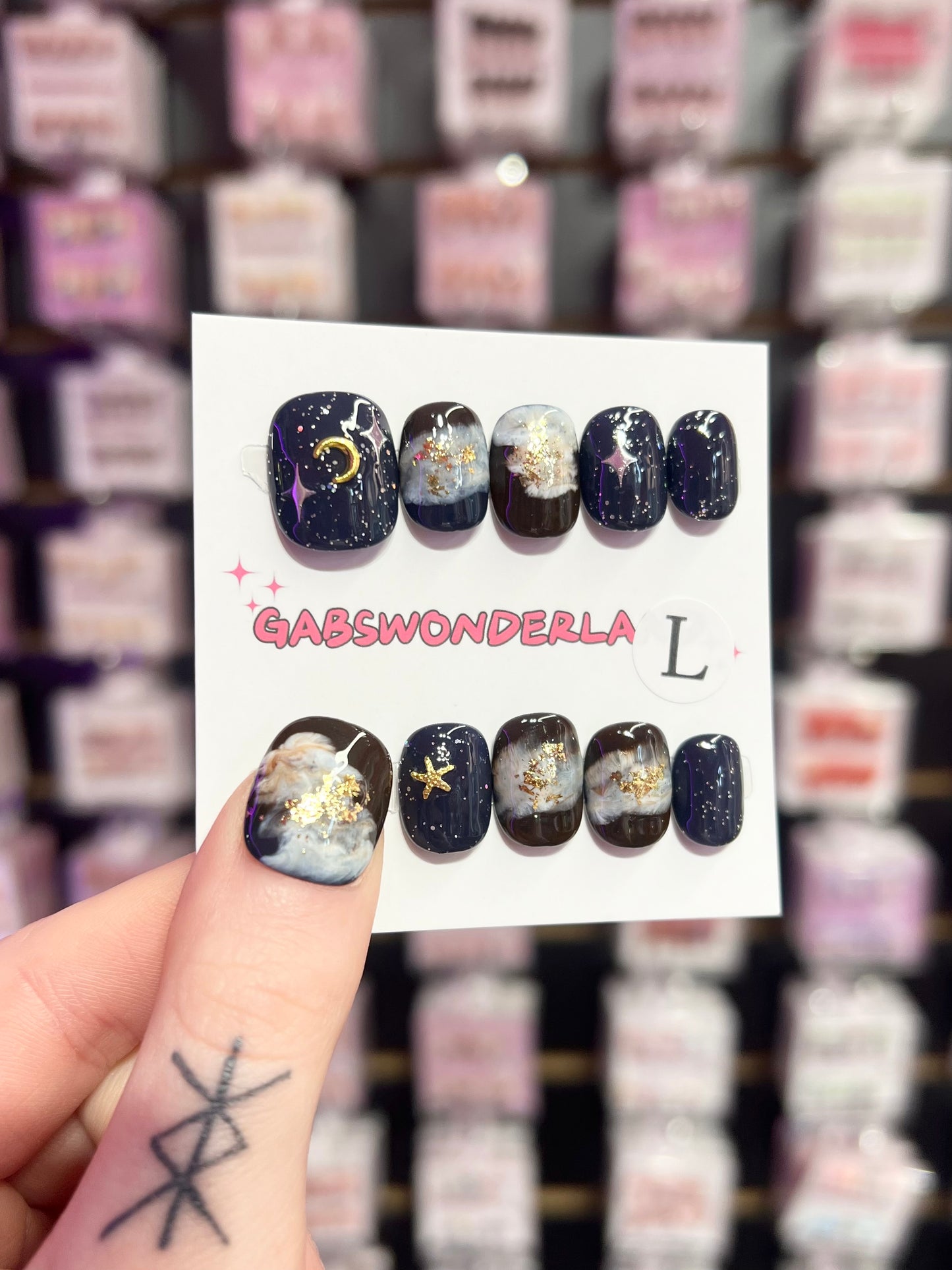 Midnight Spells Mini Nails