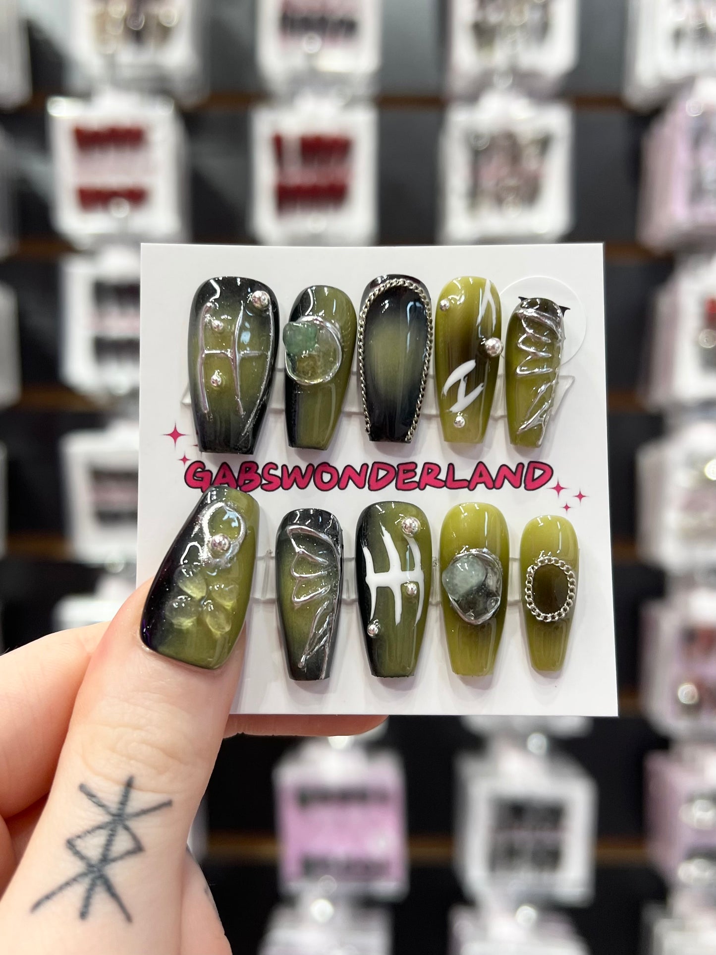 Sage Spell Nails