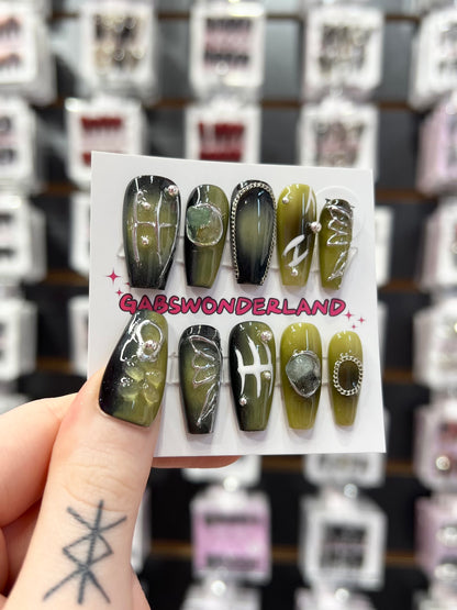 Sage Spell Nails