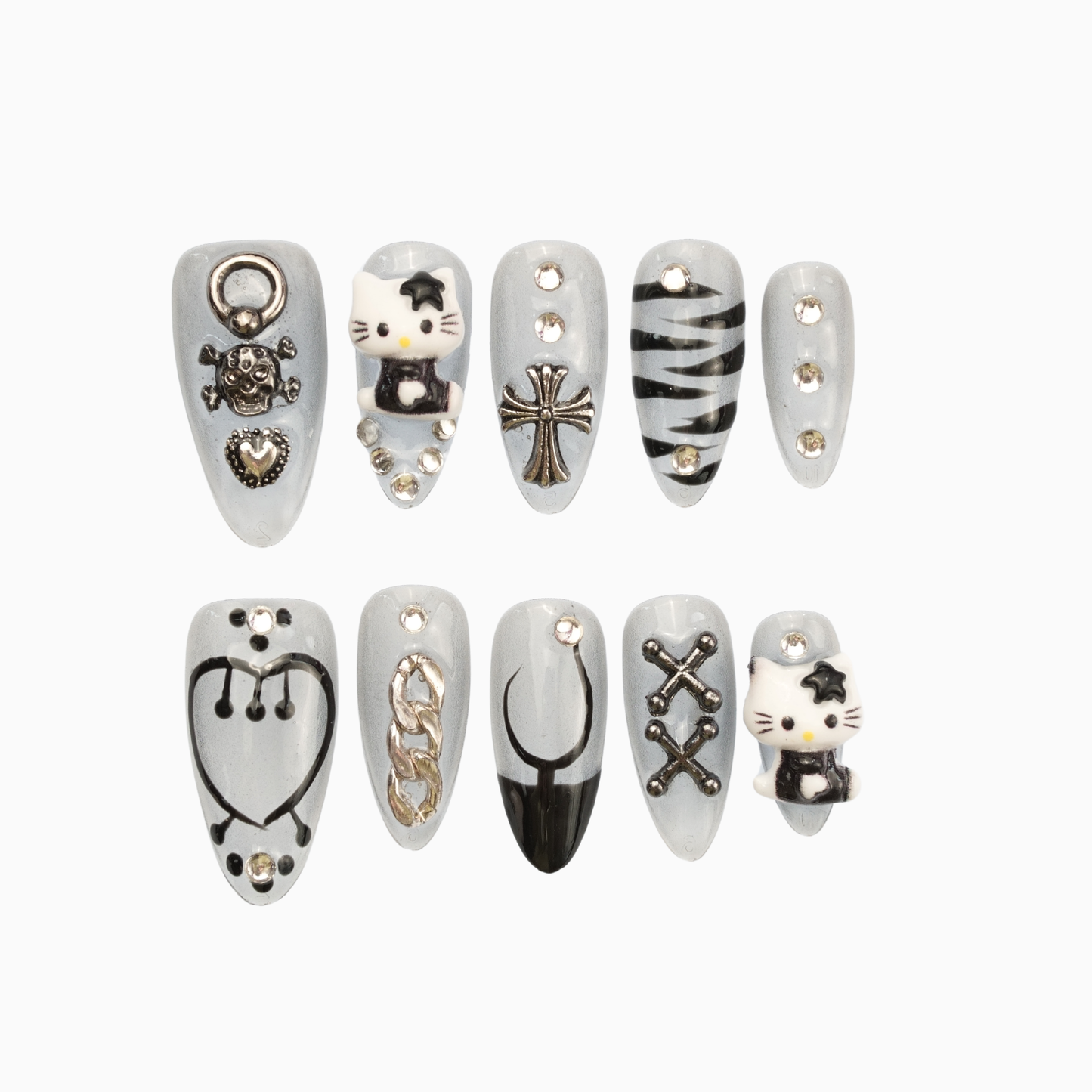 Hello Kitty Nails