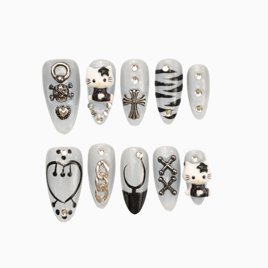Hello Kitty Nails