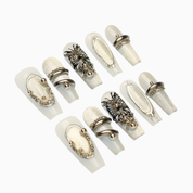 Silver Elegance Nails