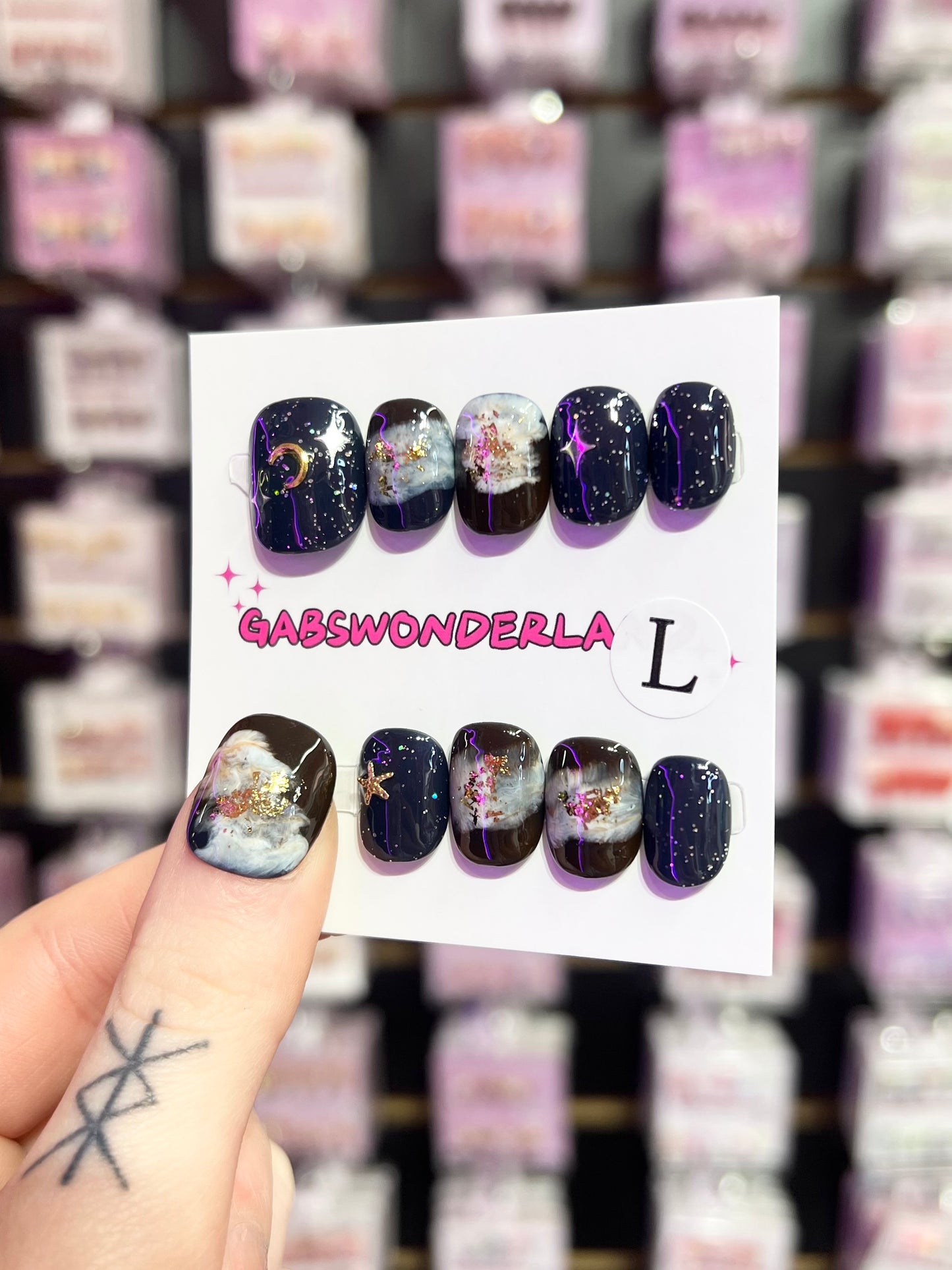 Midnight Spells Mini Nails