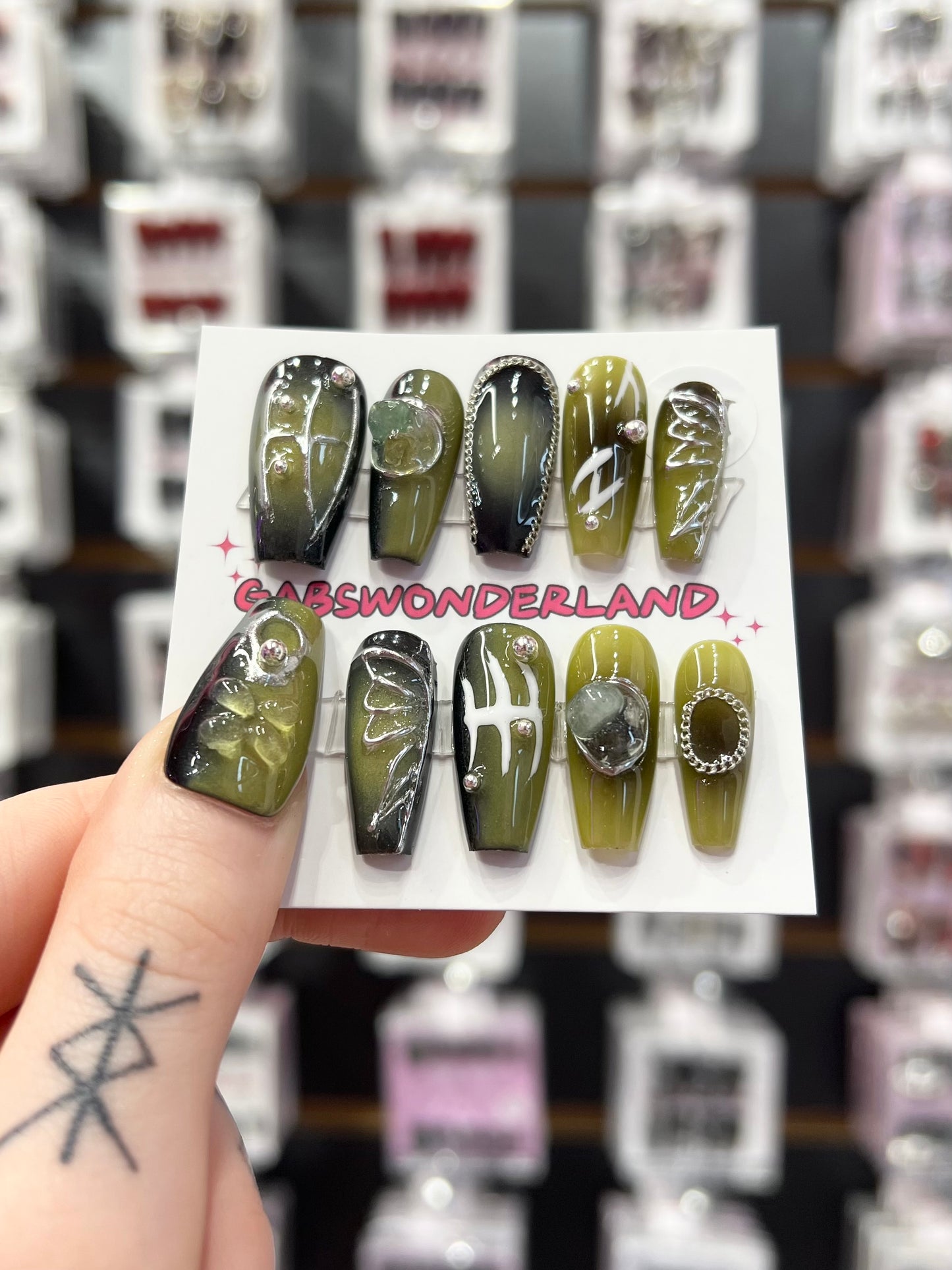 Sage Spell Nails