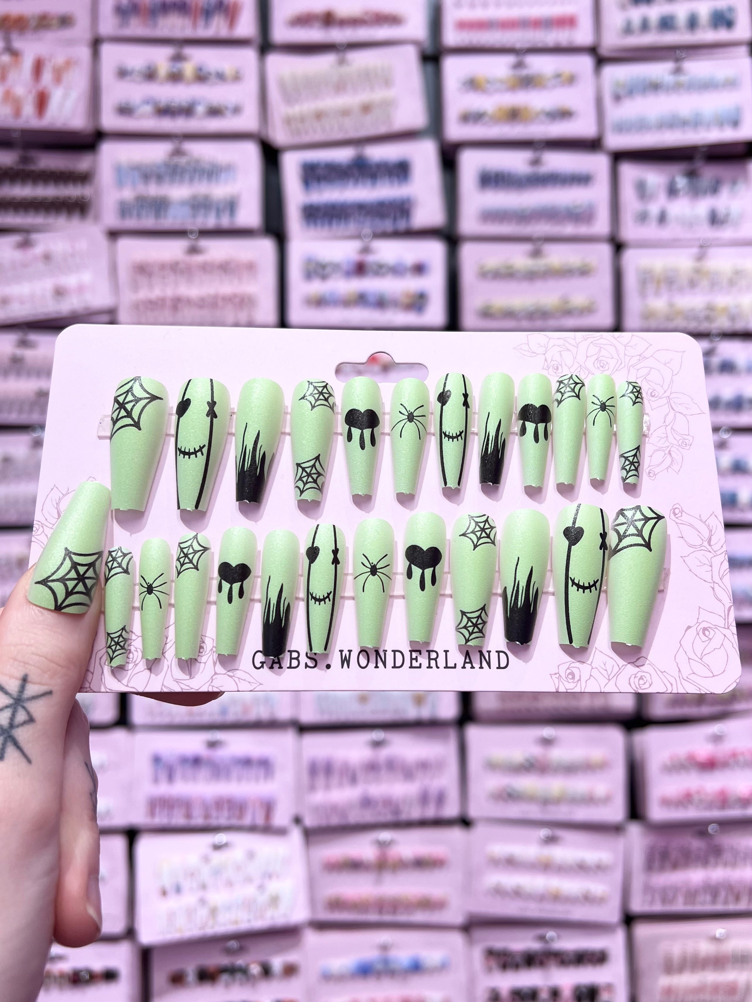Green Gore Nails