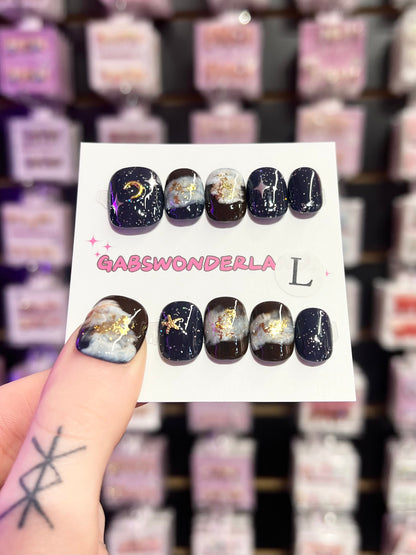 Midnight Spells Mini Nails