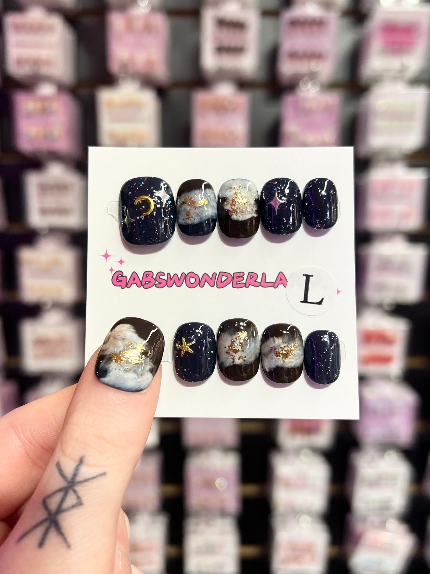 Midnight Spells Mini Nails