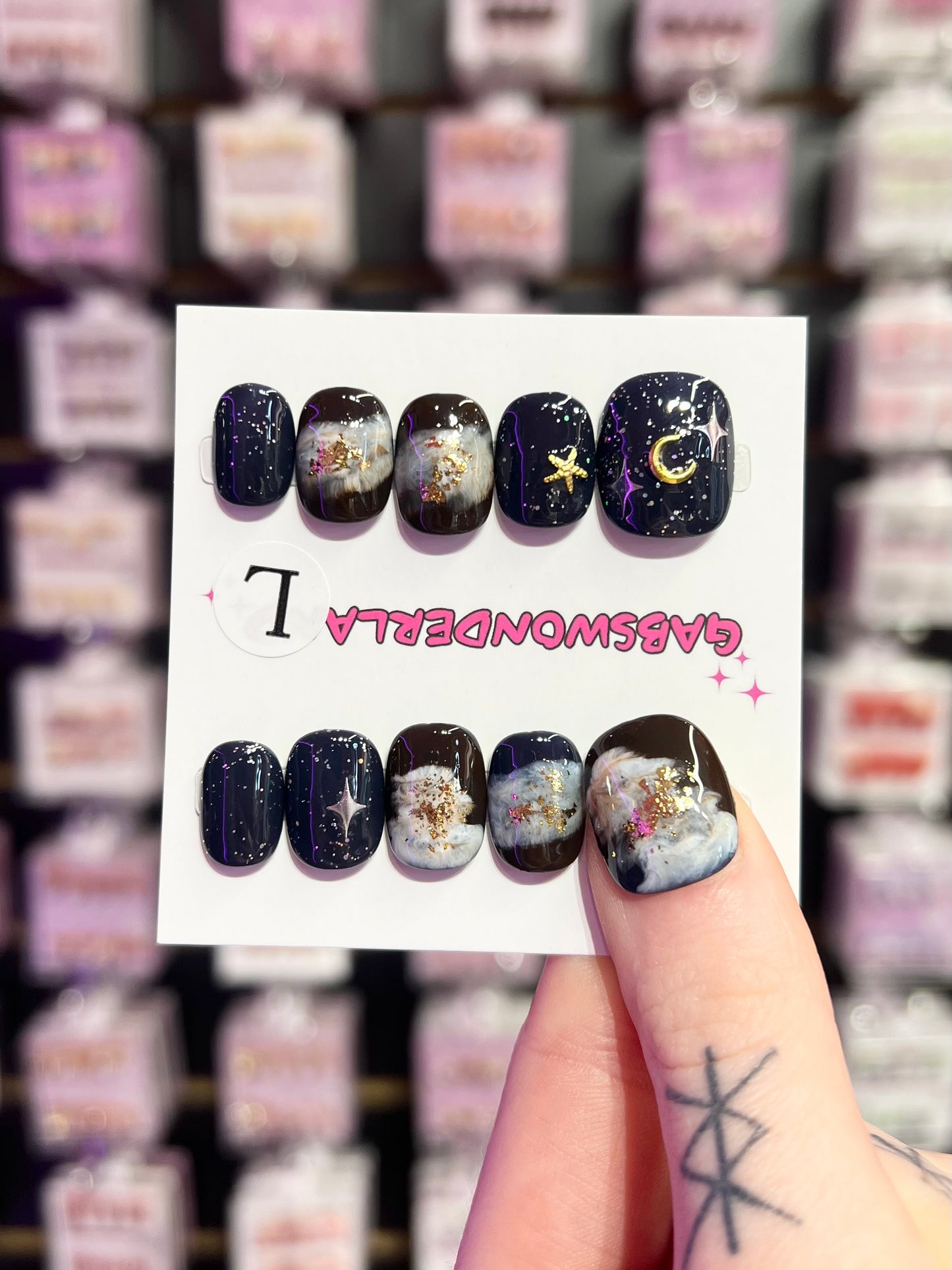 Midnight Spells Mini Nails